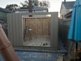 building a wooden storage shed